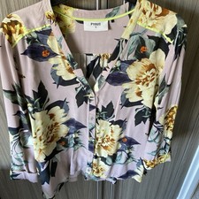 Pyrus silk floral shirt size s /10 vgc