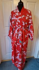 Vintage Japanese Kimono. Red