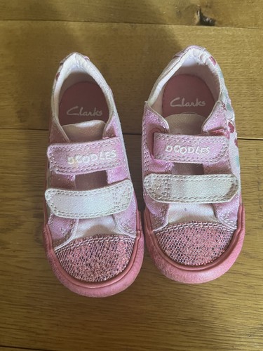 Clarks girls pink - , glitter