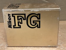 Nikon FG 35mm Film Camera Body – Jammed Shutter Boxed SLR for Spares