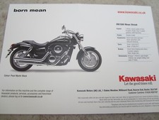 Kawasaki VN1500 Mean Streak large sales Card Classic  motorcycle Bike