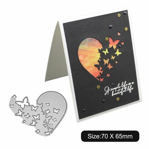 Heart butterfly metal - metal, cutting