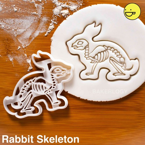 Rabbit skeleton cookie cutter - rabbit,