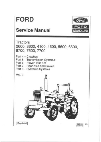 Ford tractor 2600 3600 4100 - ford,