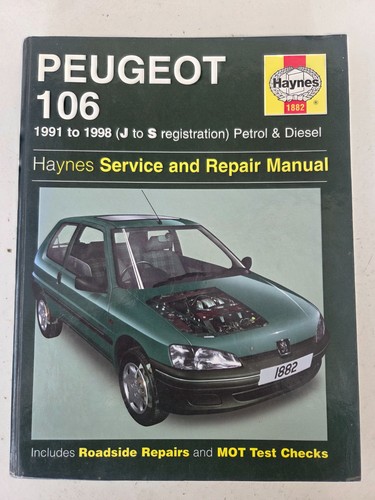 Peugeot 106 haynes manual 1991 - peugeot,