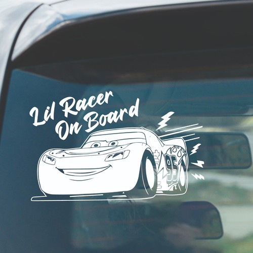 Vinyl car window sticker - car,