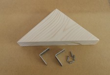 Chunky Rustic Wooden Corner Shelves, Display Alcove Shelf Floating ,Wall storage