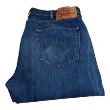Levi 501 Jeans Regular Straight Blue Waist 40 Leg 32 W40 L32 Button Fly (Q7686)