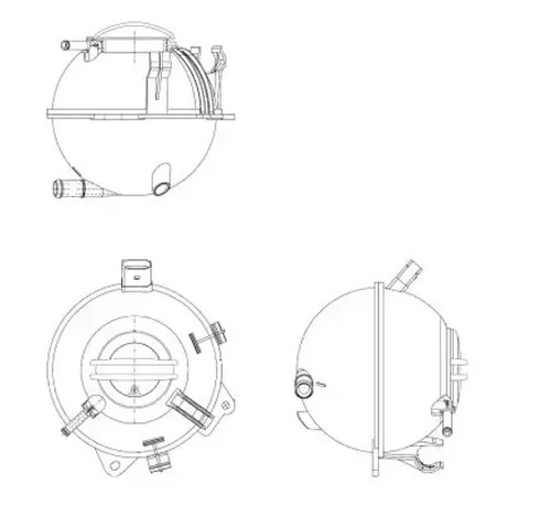 Expansion tank coolant - tank,,