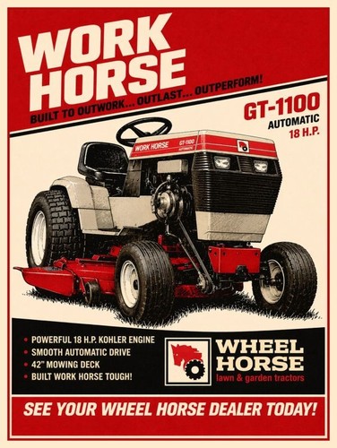 Wheel horse work - wheel,