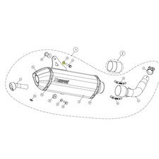 Akrapovic exh washer - akrapovic, ss