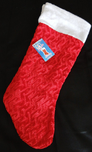 Christmas stocking red - christmas, velour