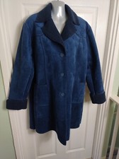 Arctic Storm faux suede coat