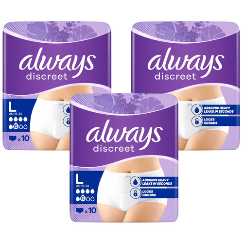 Always discreet pants - always,