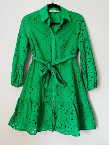 Zara green mini dress with - mini,
