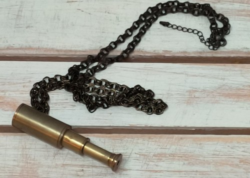 Vintage brass telescope - vintage,