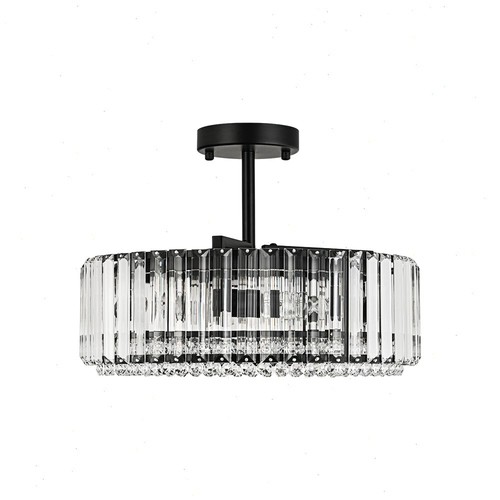 Modern crystal semi flush - crystal, semi-flush