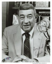 Howard Cosell Journalist Broadcaster Signed Autograph 8 x 10 Photo PSA DNA *40
