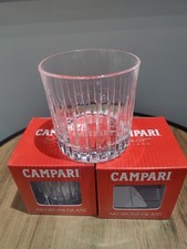 Campari Negroni Glass Set of 2 Glasses Brand New Boxed Gift