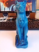 antique blue egyptian bastet