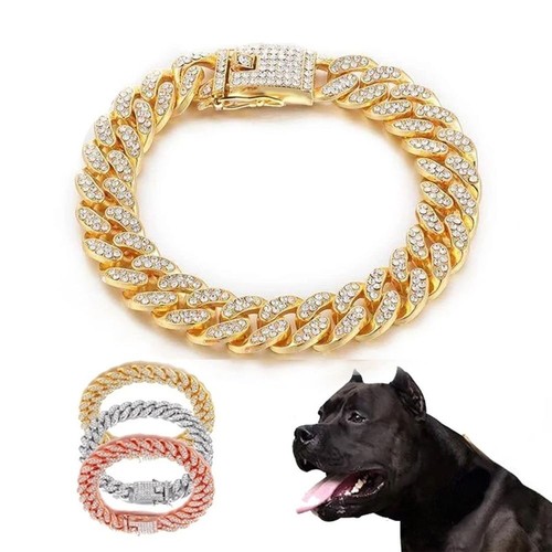 Dog cat chain collar - cat, full