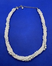 M & S  PEARL TWISTED ROPE CHOKER/NECKLACE - NEW UNWORN Marks & Spencer