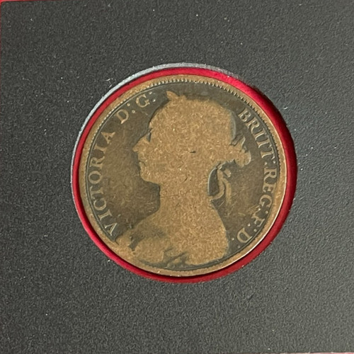 Queen victoria one penny - queen,