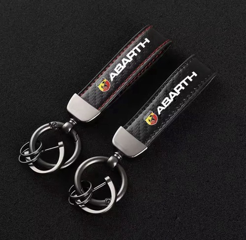 Abarth keyring carbon - keyring,