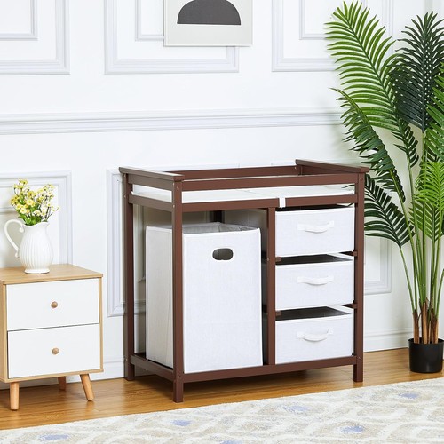 Baby changing table storage - w/,