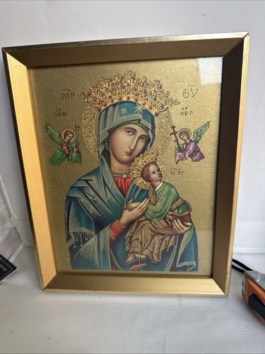 Icon foil art print virgin - icon,