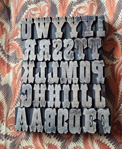 Vintage wooden letterpress - vintage,