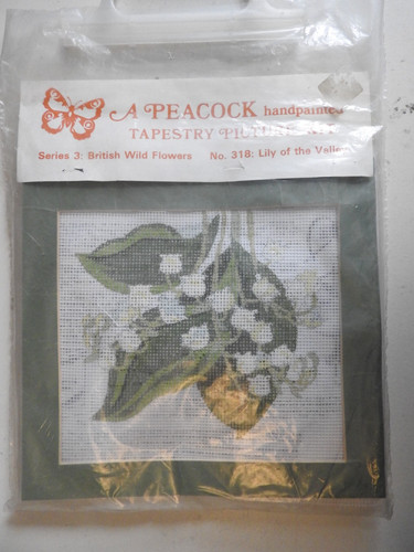 Peacock handpainted tapestry - peacock,