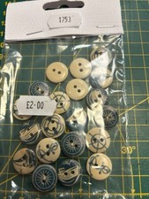 1753 Nautical Buttons Blue