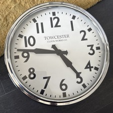 Vintage Towcester Clock Works Co. - large - Silver