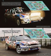 Decals Toyota Corolla WRC Rallye British 1998 1:43 32 24 Sainz Auriol decals