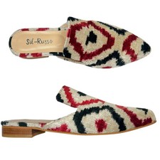 Sil-Russo Ikat Tapestry Mules