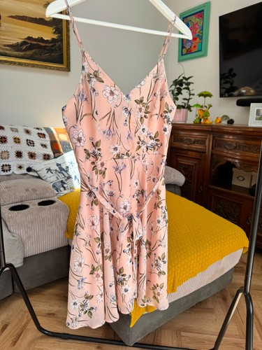 Primark pink floral cami - floral,