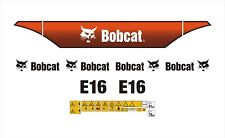 Bobcat E16 Mini Digger Decal