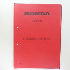 Original Honda CB 125 B6 spare parts catalogue parts list spare parts list manual