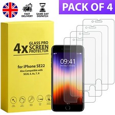 4x Tempered Glass Film 4.7