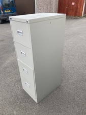 Silverline Kontrax 4 Drawer Filing Cabinet- No Keys Good Condition Lot 1