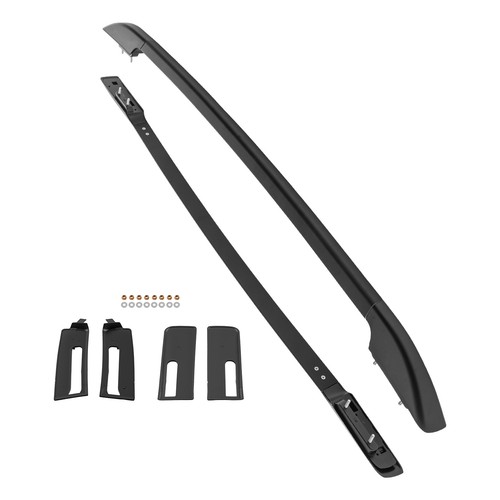Black aluminium roof rails - black,