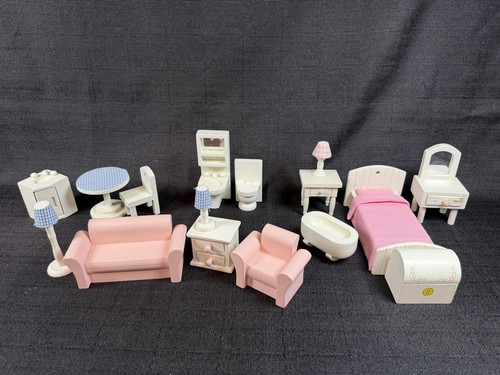 Wooden dollhouse furniture - wooden,