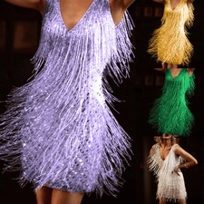 Womens Mini Flapper Dress