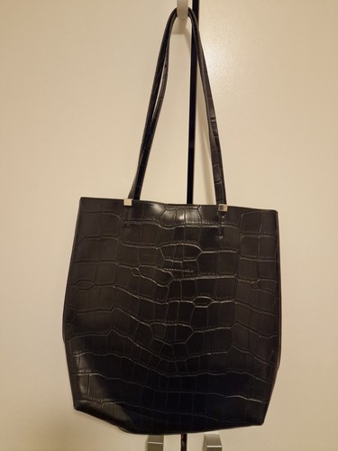 Zara black crock tote bag - tote,