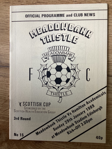 Meadowbank thistle hamilton - thistle,