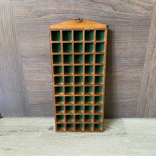 Vintage tall wooden thimble - vintage,