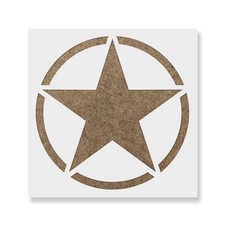 MIlitary Star Stencil - Craft