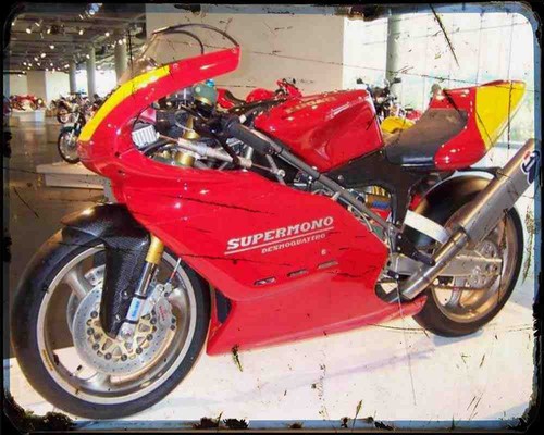 Ducati supermono metal sign - ducati,