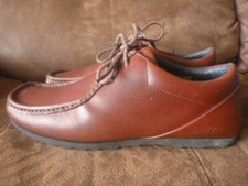 HENRI LLOYD STUD SHOE SIZE UK 6 BROWN LEATHER SHOES